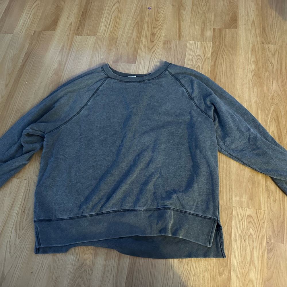 PINK Victoria's Secret Gray Crew Neck Sweater